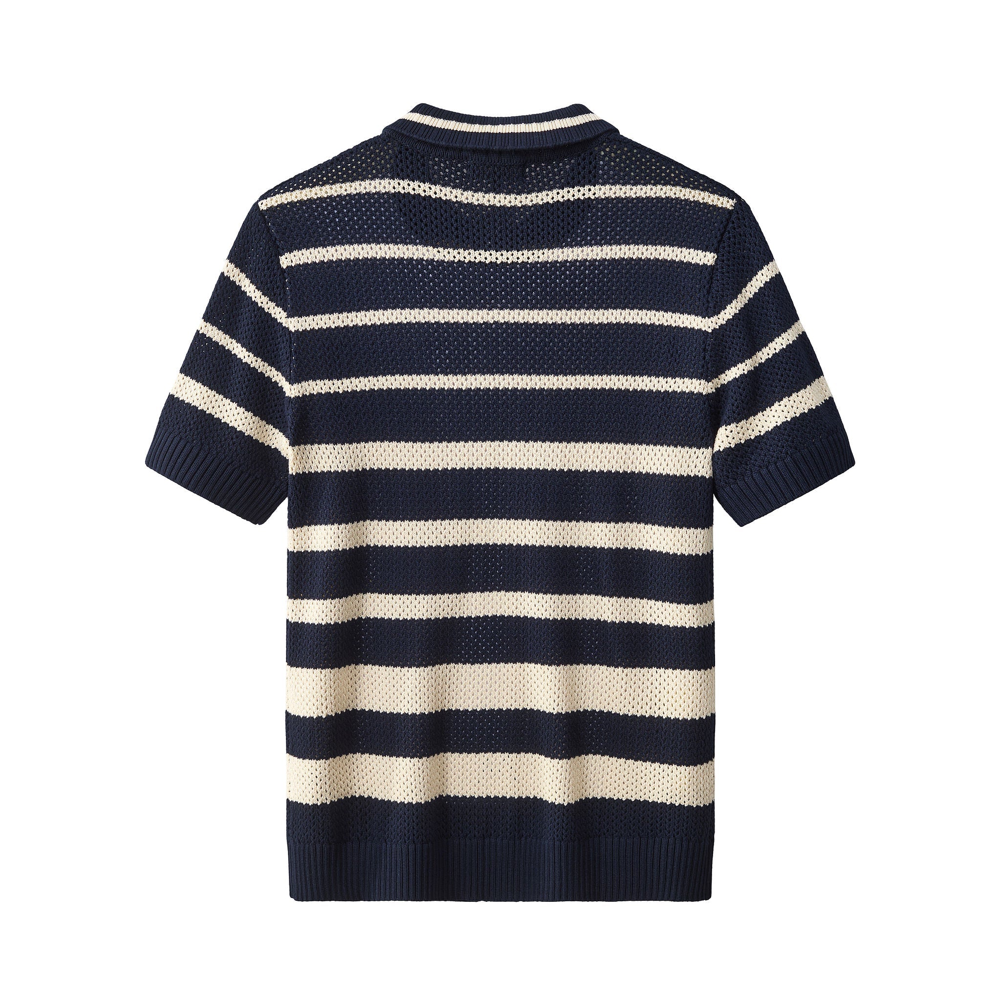 Regatta Mesh Stripe SS Shirt NAVY