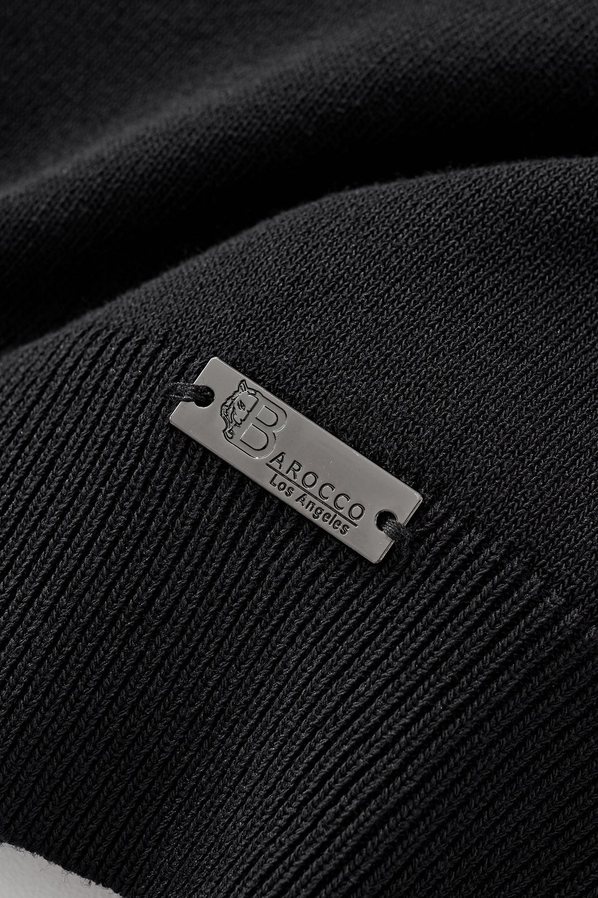 Imperial Collar Knit Polo BLACK