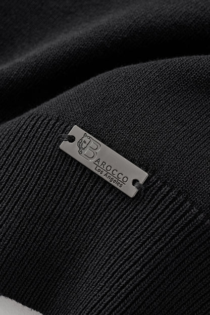 Imperial Collar Knit Polo BLACK