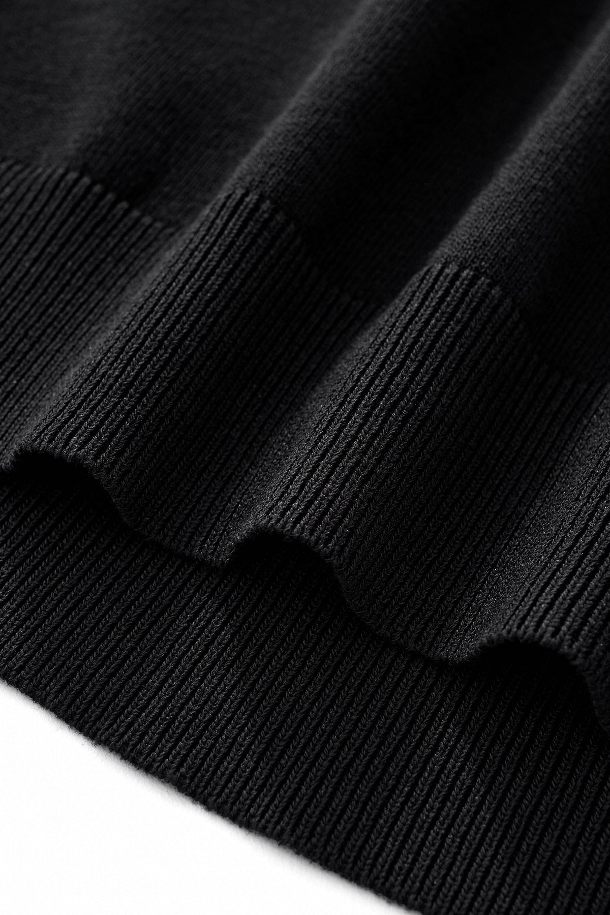 Imperial Collar Knit Polo BLACK