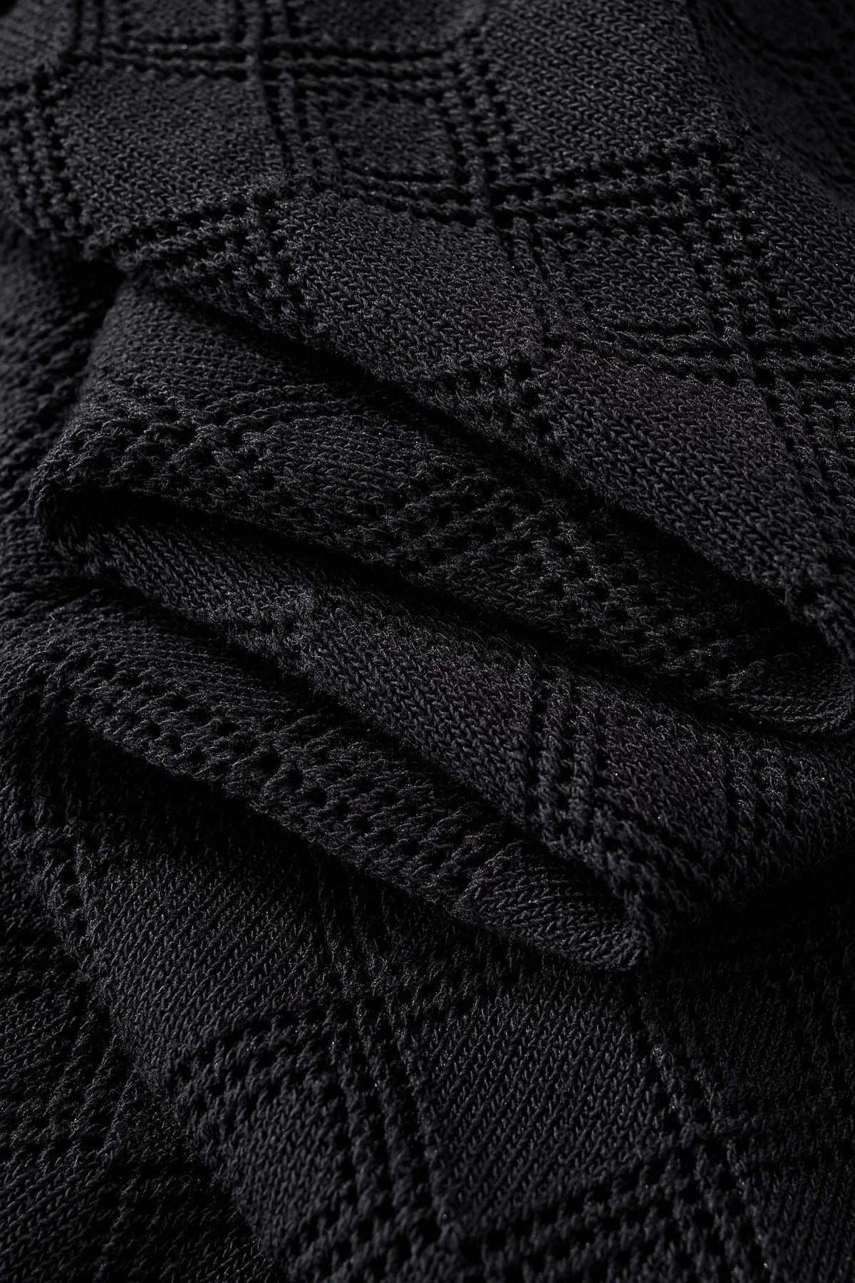 Monarch Knit Polo BLACK