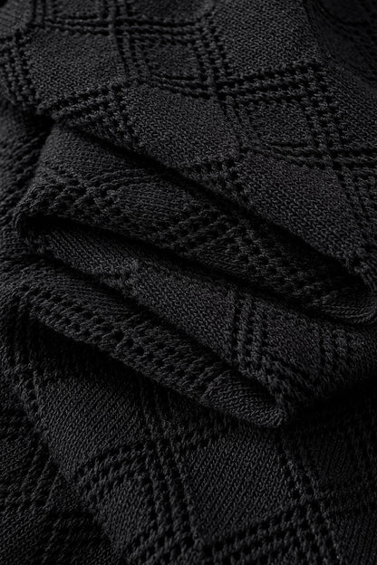 Monarch Knit Polo BLACK