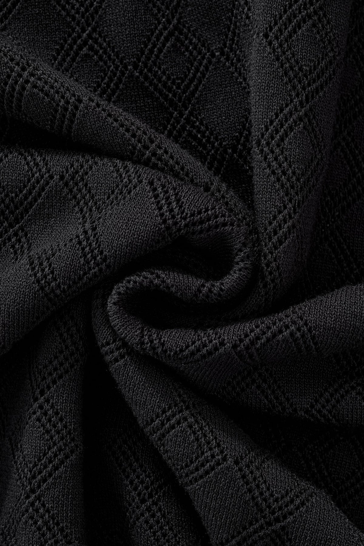 Monarch Knit Polo BLACK
