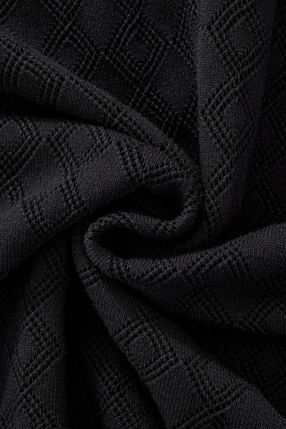 Monarch Knit Polo BLACK
