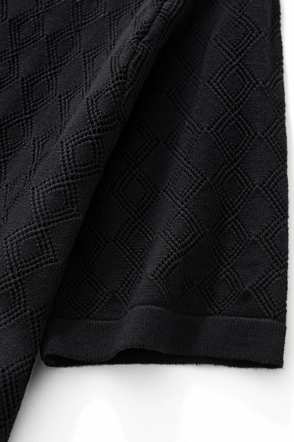 Monarch Knit Polo BLACK