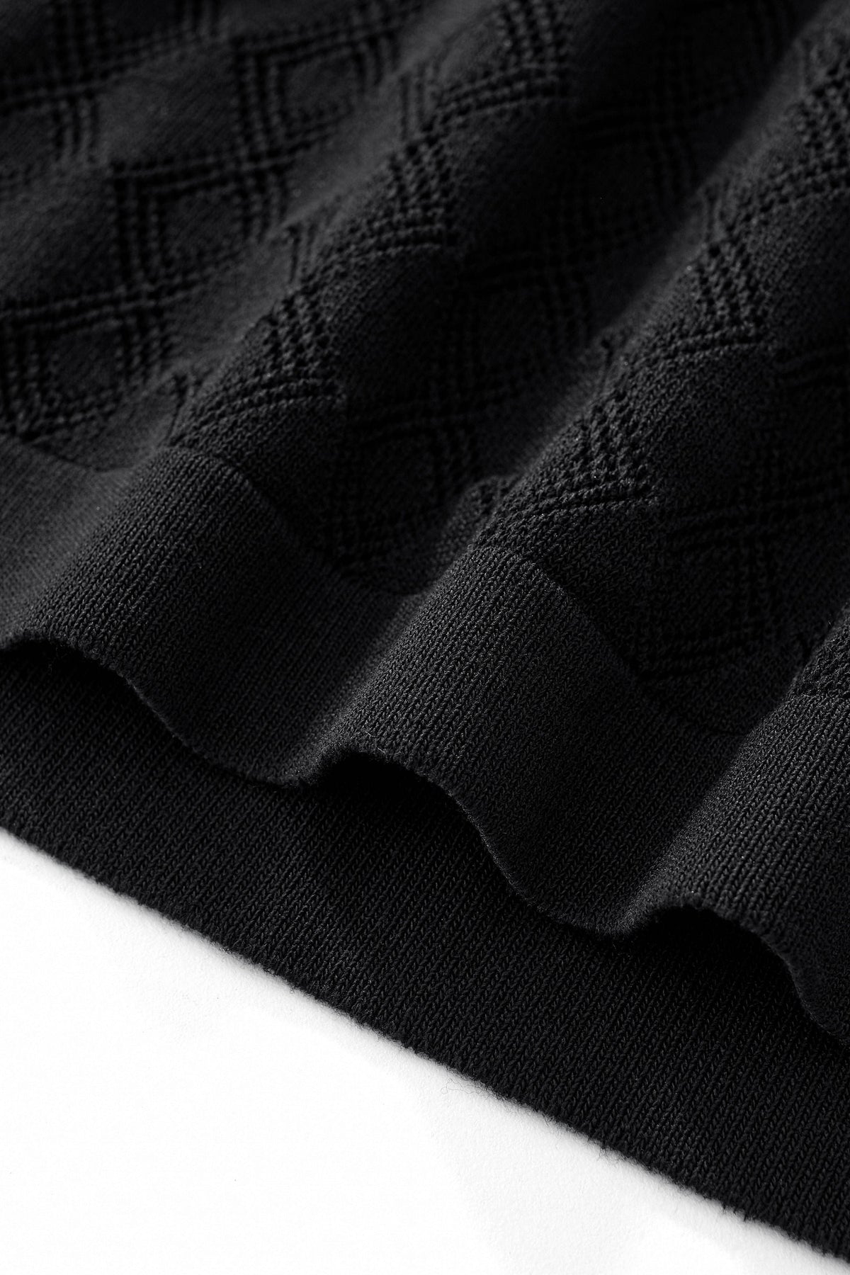 Monarch Knit Polo BLACK