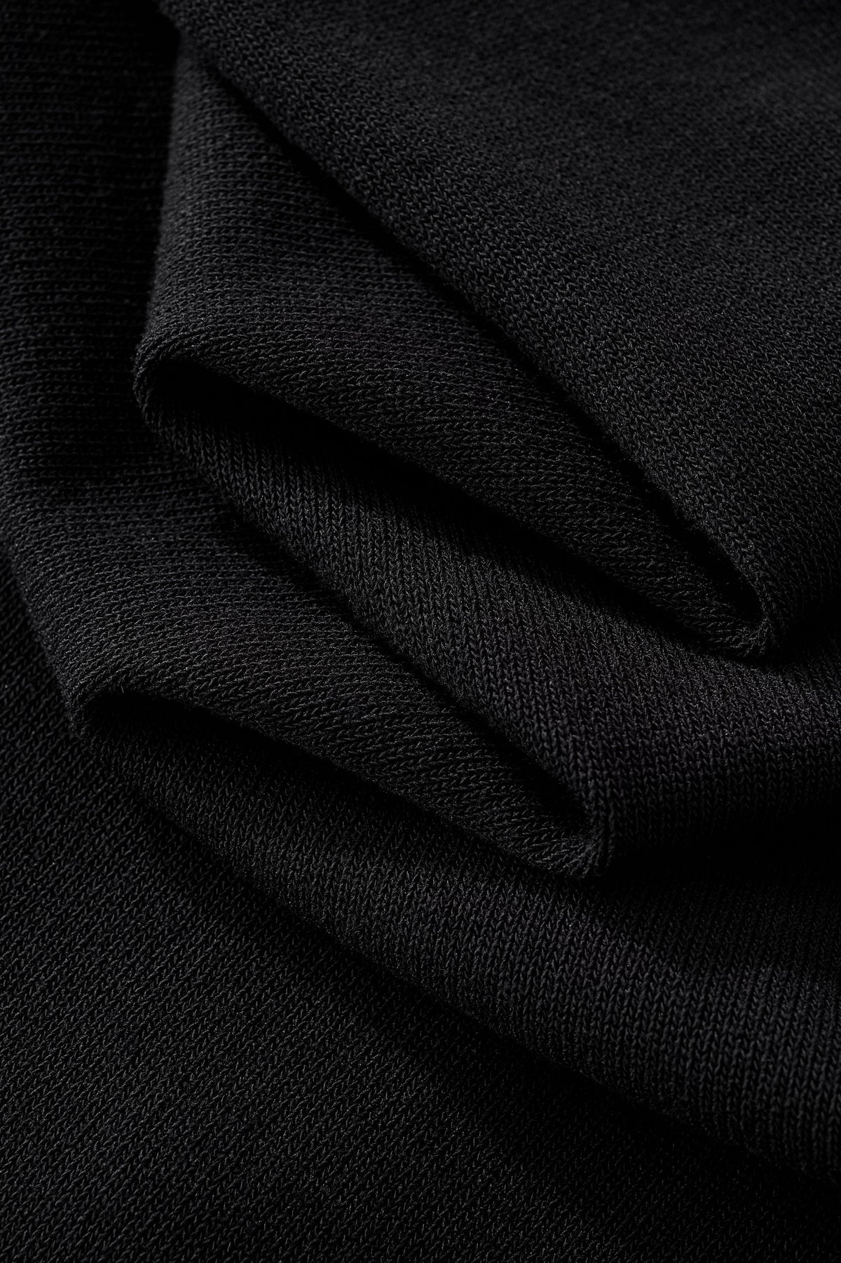Milano Texture Knit Polo BLACK