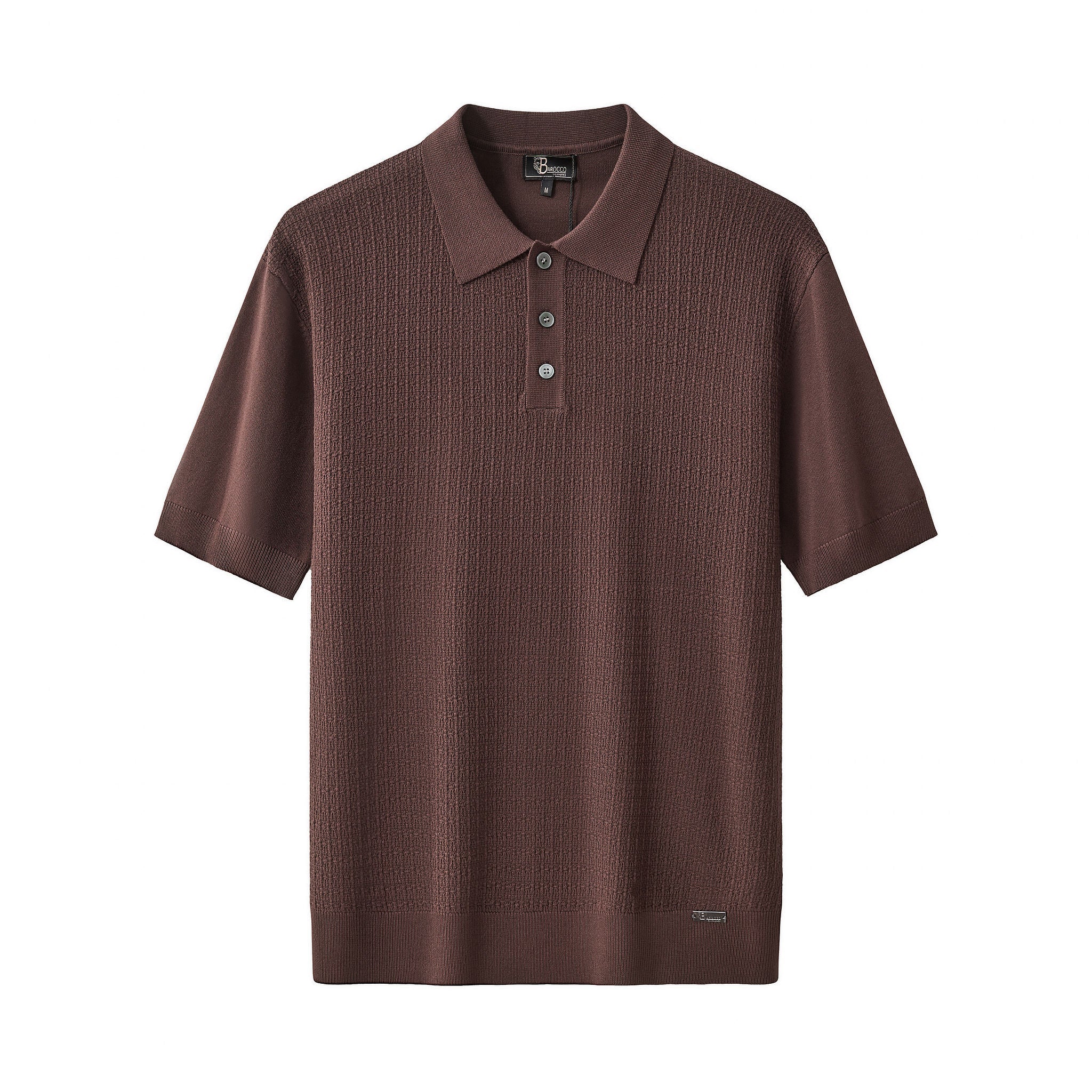 Milano Texture Polo BROWN