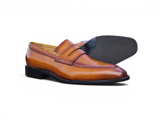 Patina Finished Penny Loafer