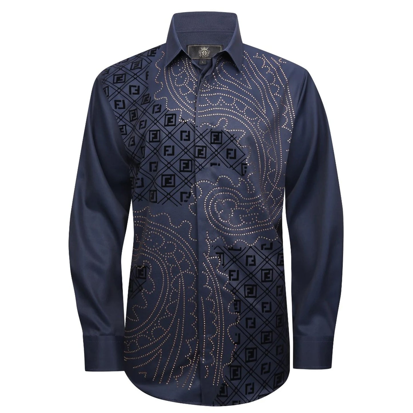Patterned Prestige NAVY - Dudes Boutique