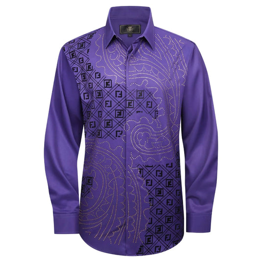 Patterned Prestige PURPLE - Dudes Boutique