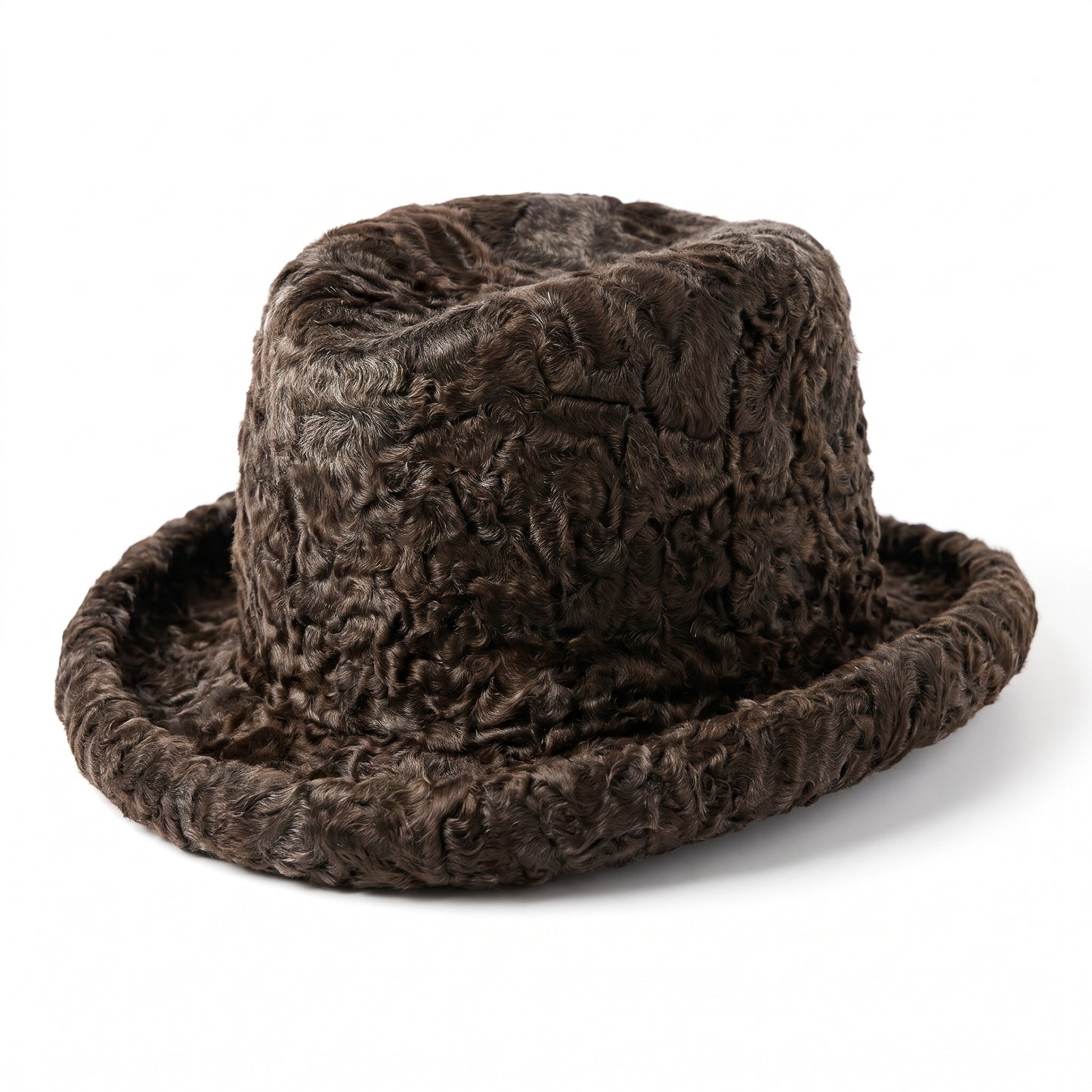 Kashani Brown Persian Lamb Fur Top Hat