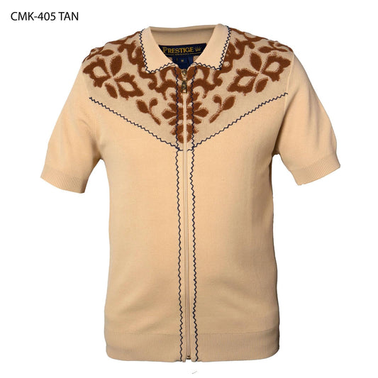 Prestige CMK-405 Tan Knit Shirt