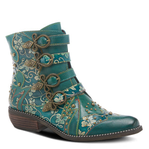 L'ARTISTE RODEHA TEAL BOOTS - Dudes Boutique