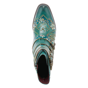 L'ARTISTE RODEHA TEAL BOOTS - Dudes Boutique