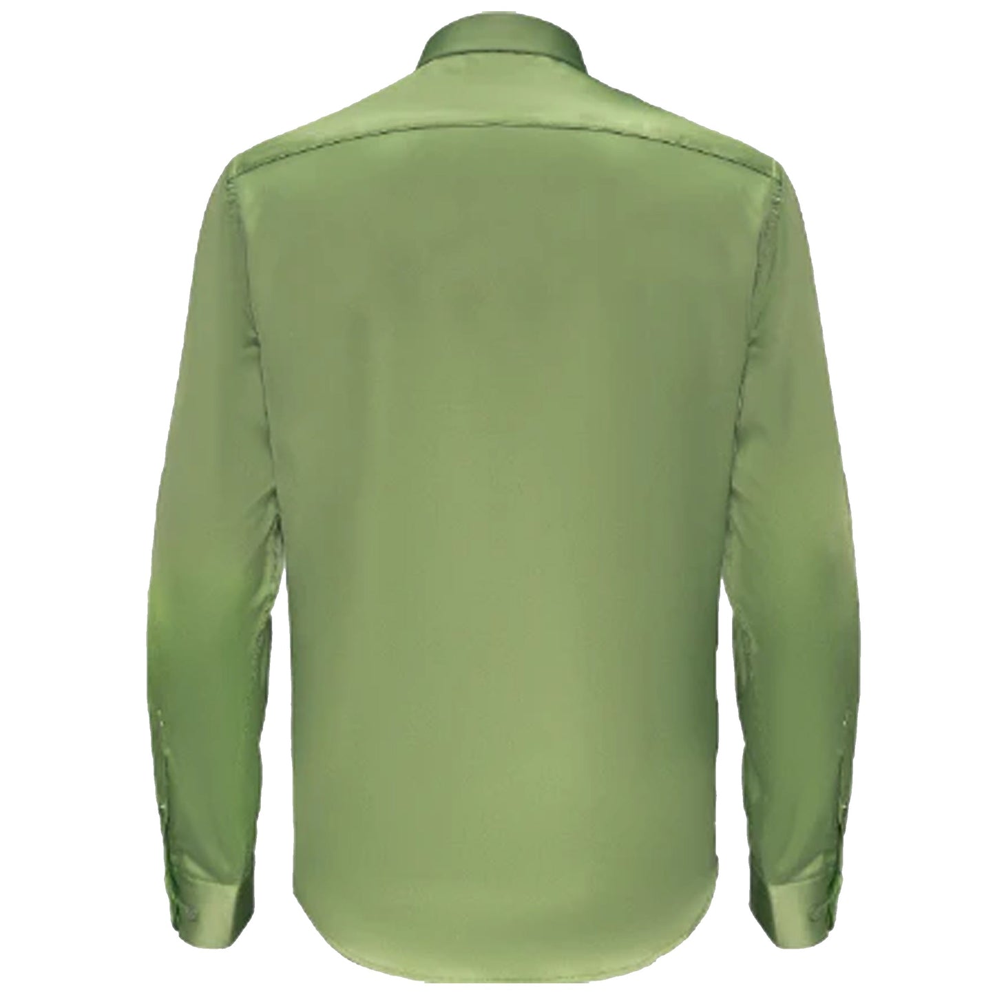 Barocco Luxe Satin Stretch Shirt FERN - Dudes Boutique