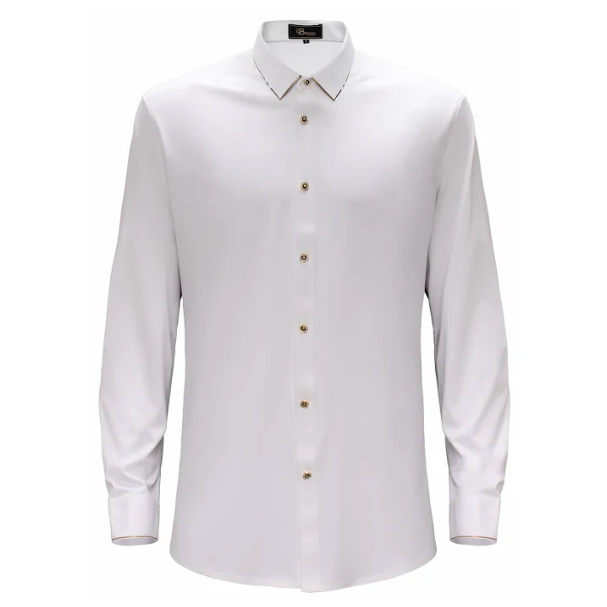 Regret Free Button-Up Shirt WHITE - Dudes Boutique