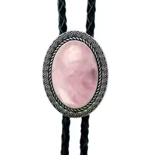 Kashani Agate Gemstone Bolo Tie