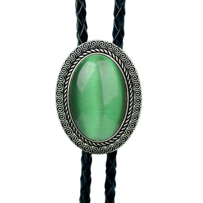 Kashani Agate Gemstone Bolo Tie