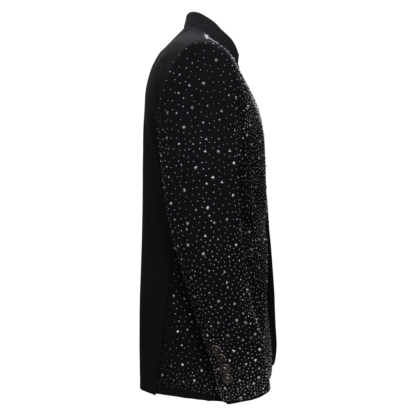 Culture Couture Embellished Blazer – Red Carpet Edition BLACK/SILVER - Dudes Boutique