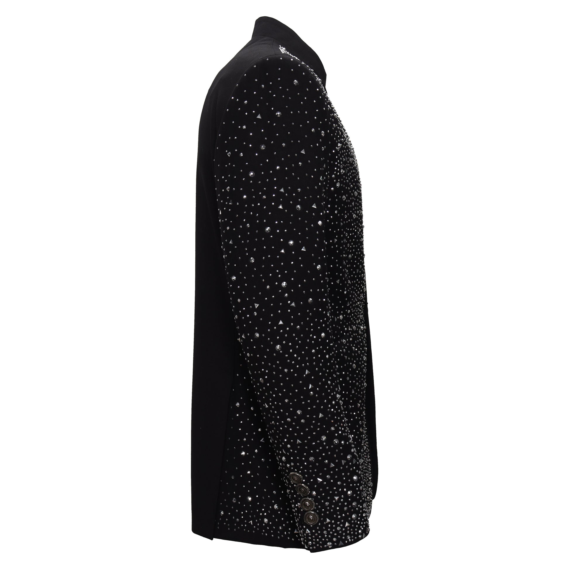 Culture Couture Embellished Blazer – Red Carpet Edition BLACK/SILVER - Dudes Boutique