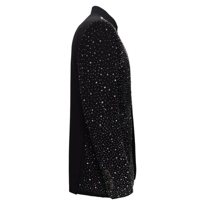 Culture Couture Embellished Blazer – Red Carpet Edition BLACK/SILVER - Dudes Boutique