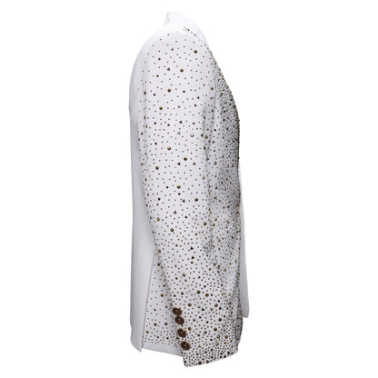 Culture Couture Embellished Blazer – Red Carpet Edition WHITE/GOLD