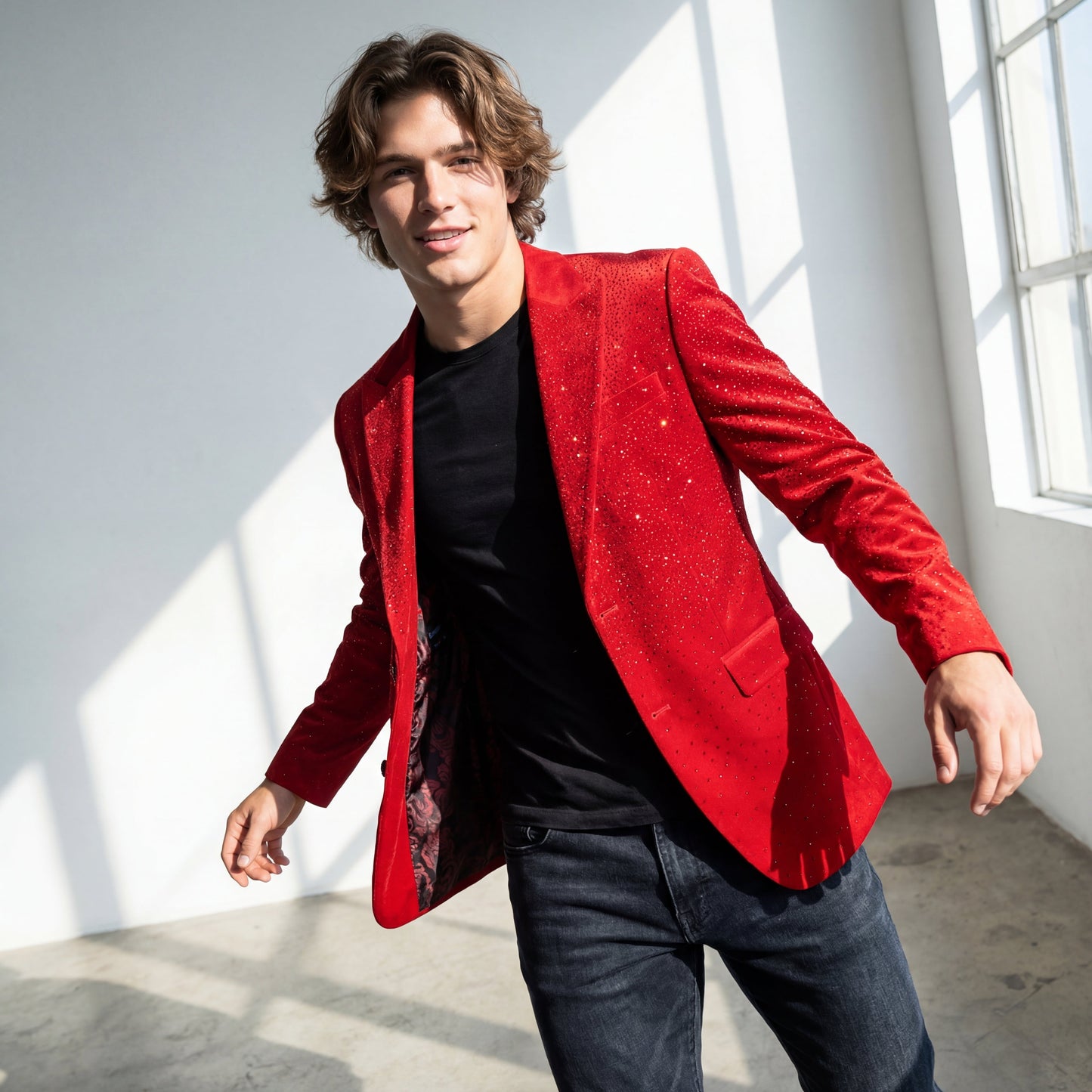 Midnight Star Blazer RED/RED