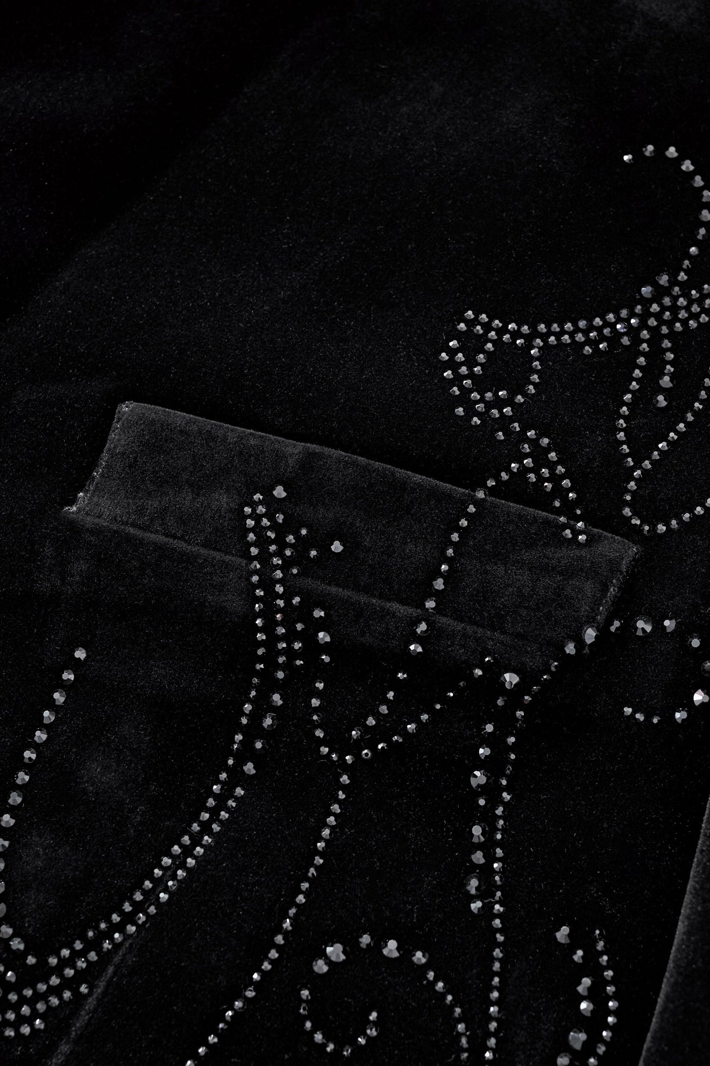 Valent Noir Velvet Blazer BLACK