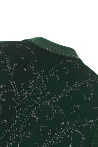 Valent Velvet Blazer GREEN