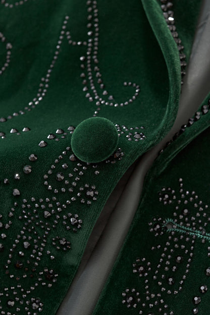 Valent Velvet Blazer GREEN