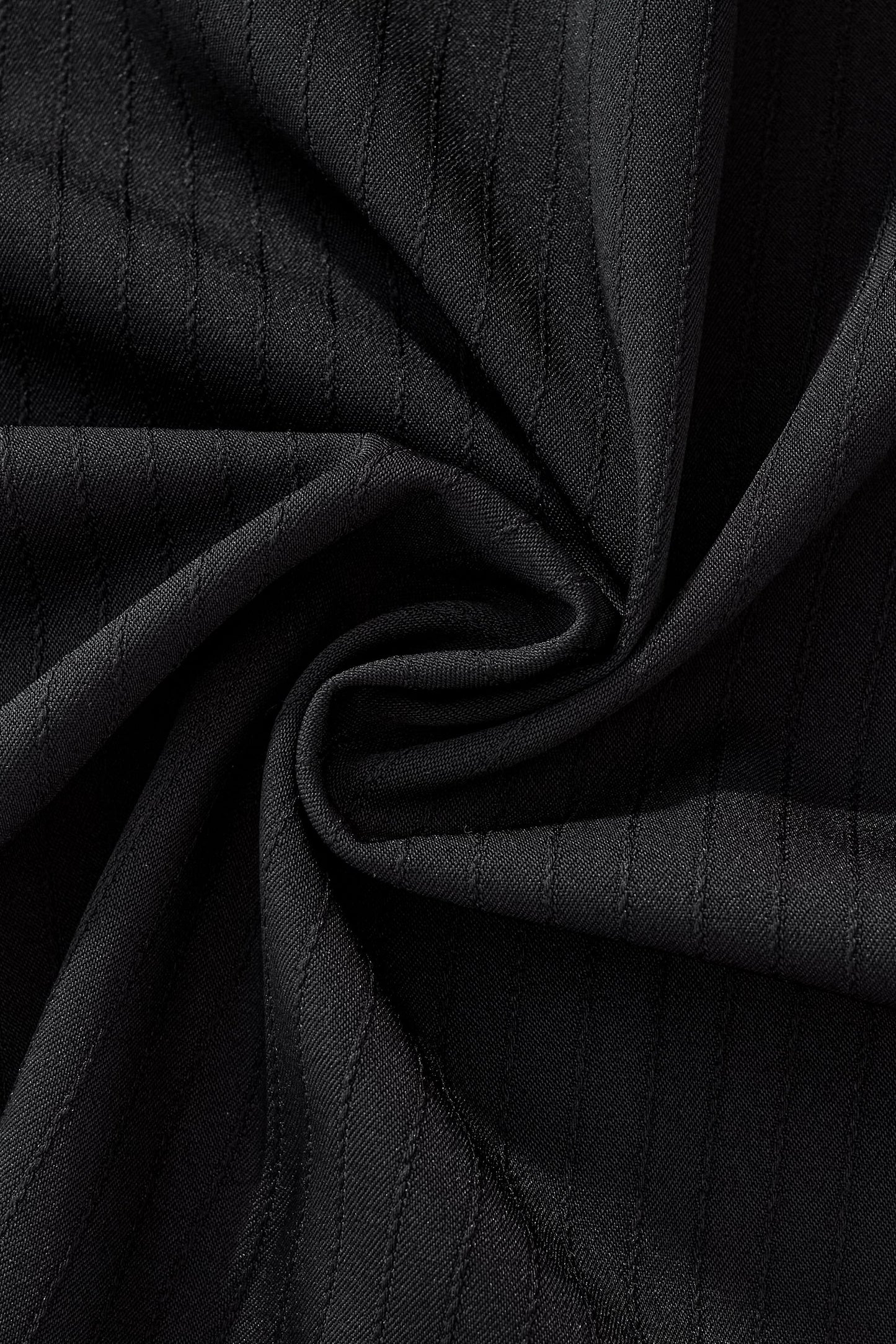 Flow Set – Textured Short Sleeve Shirt & Pant BLACK