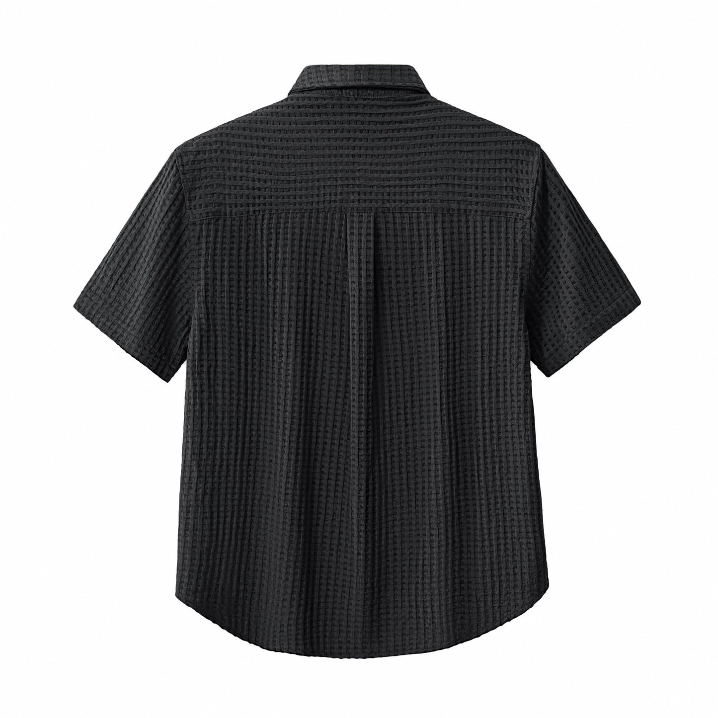 Drift Set – Waffle Textured Shirt & Short BLACK