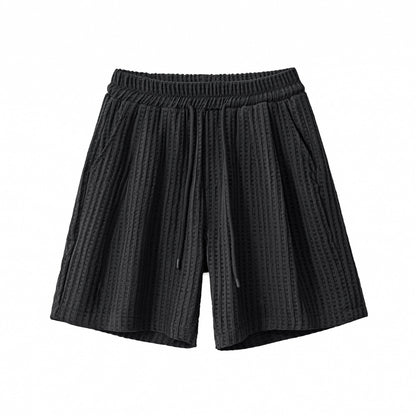 Drift Set – Waffle Textured Shirt & Short BLACK