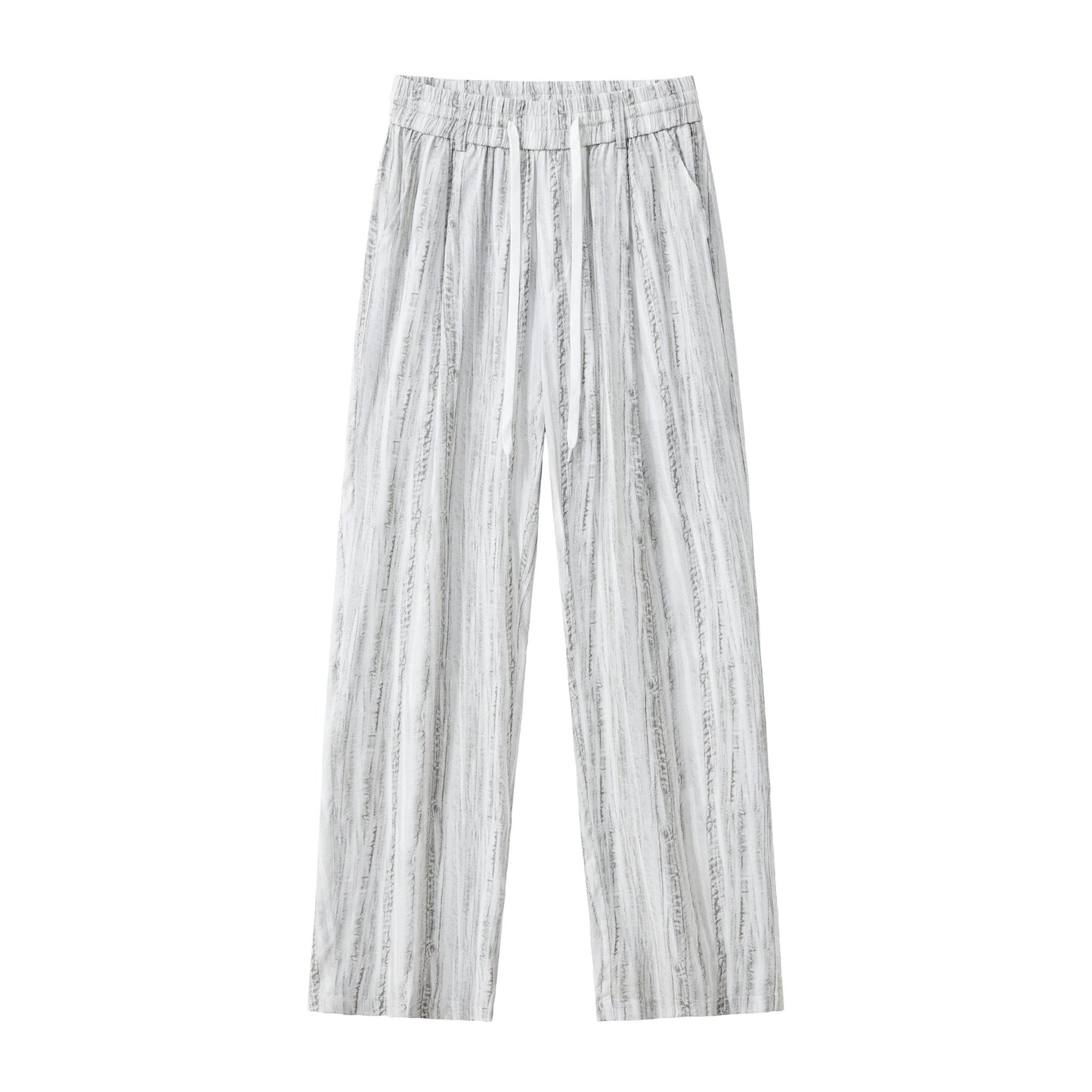 Strata Set – Printed Long Sleeve Shirt & Pant GREY