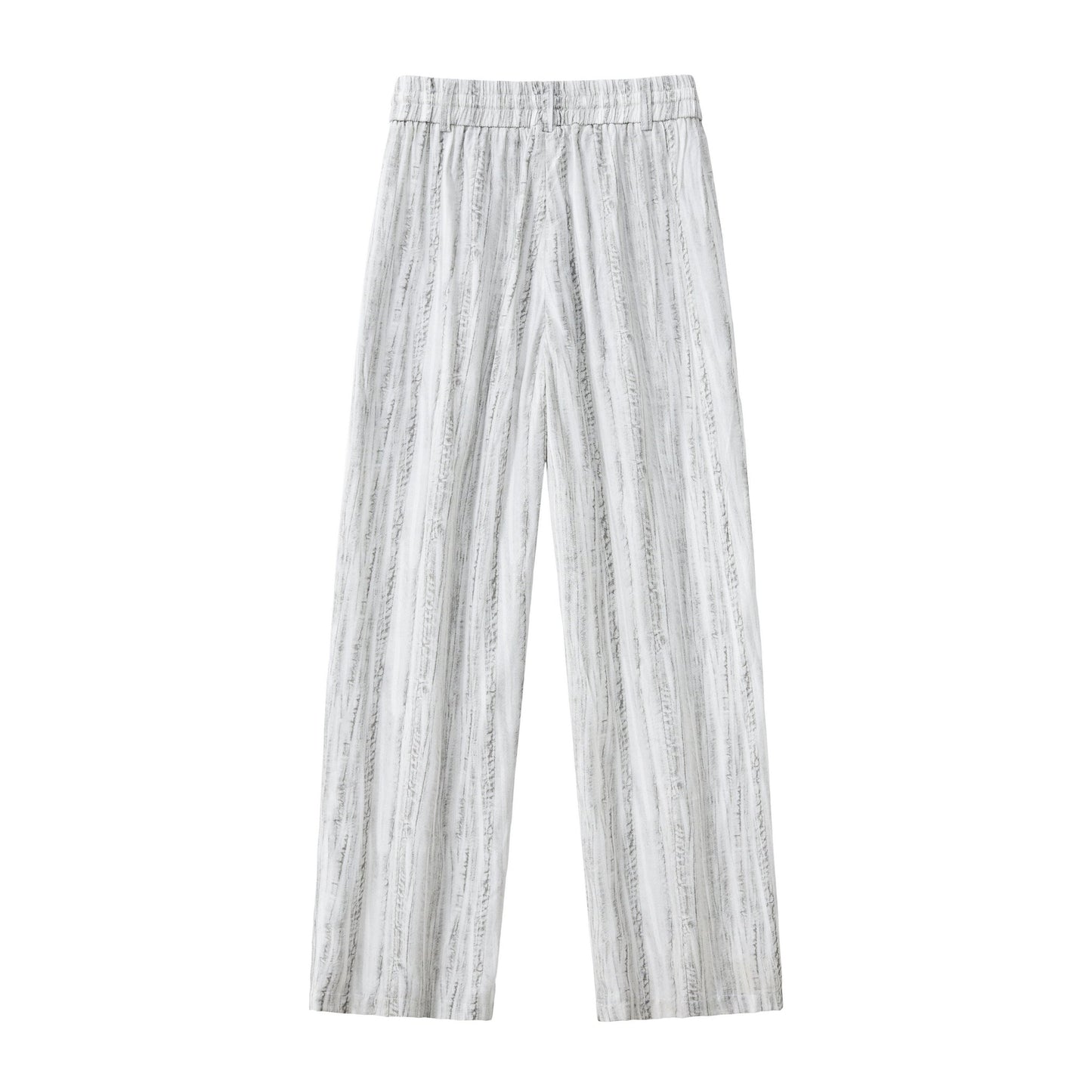 Strata Set – Printed Long Sleeve Shirt & Pant GREY