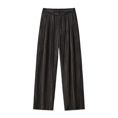 Canyon Set – Printed LS Shirt & Pleated pant BLACK