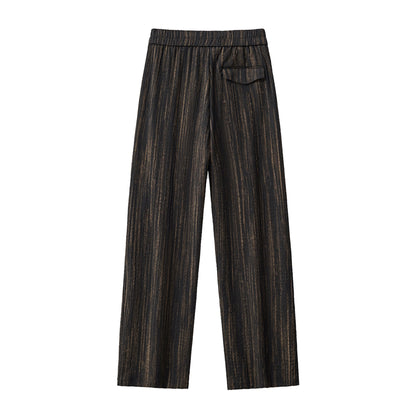 Canyon Set – Printed LS Shirt & Pleated pant BLACK