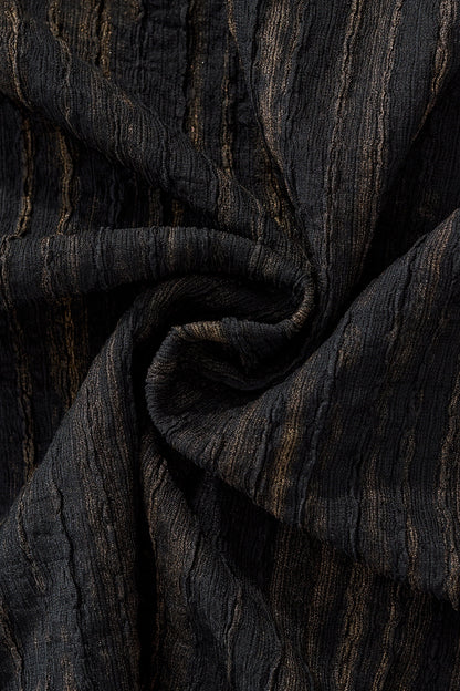 Canyon Set – Printed LS Shirt & Pleated pant BLACK