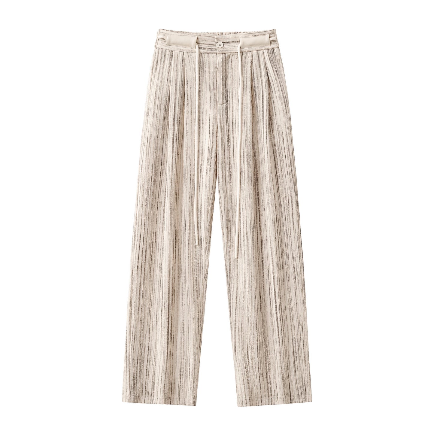Canyon Set – Printed LS Shirt & Pleated pant TAUPE