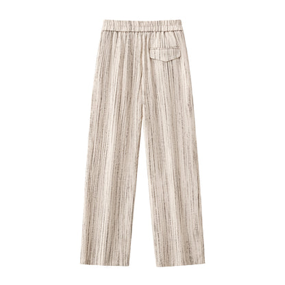 Canyon Set – Printed LS Shirt & Pleated pant TAUPE