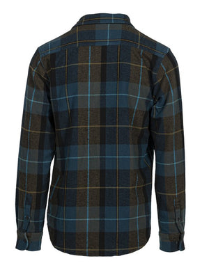 Schott NYC Blue Plaid Cotton Flannel Shirt - Dudes Boutique