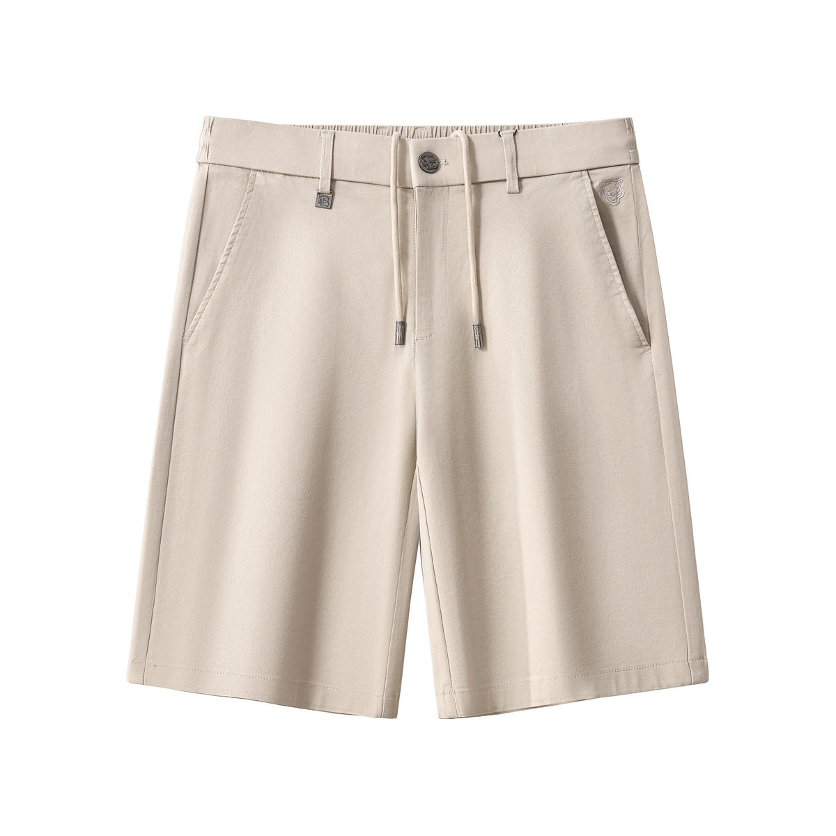 Apex Drawstring Stretch Shorts BEIGE