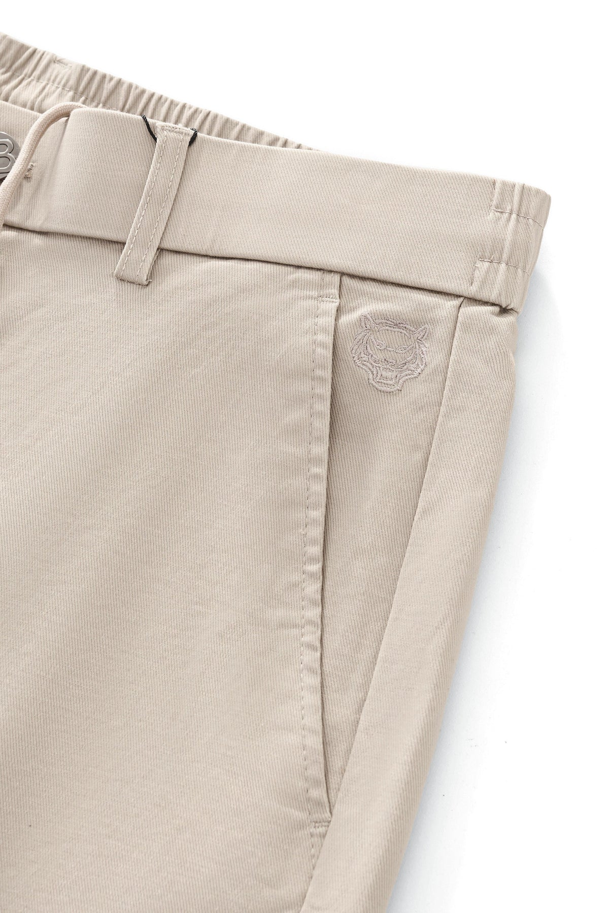 Apex Drawstring Stretch Shorts BEIGE