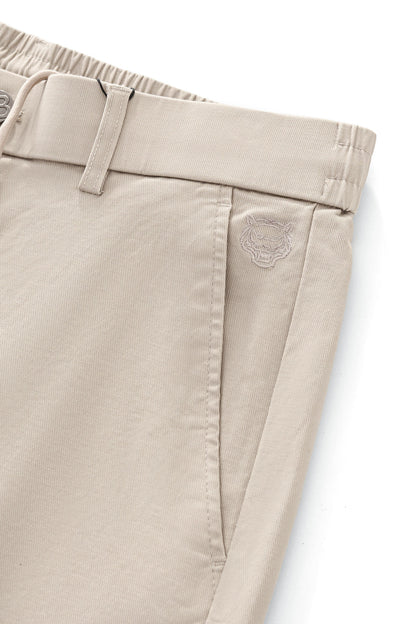 Apex Drawstring Stretch Shorts BEIGE