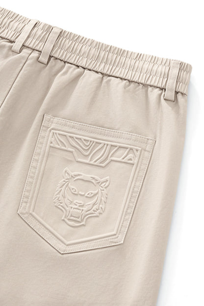 Apex Drawstring Stretch Shorts BEIGE