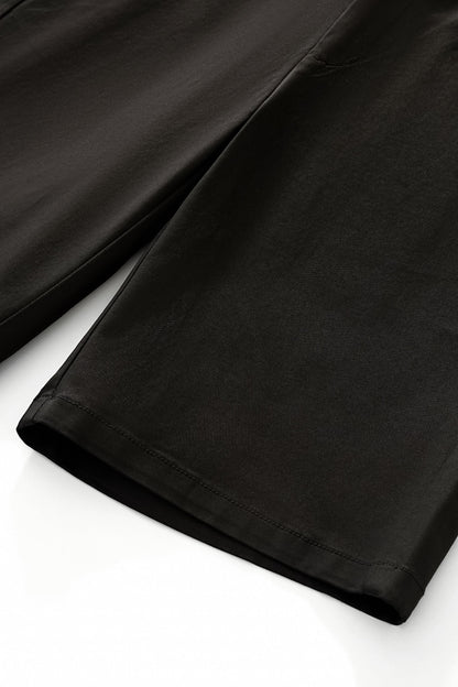 Apex Drawstring Stretch Shorts BLACK