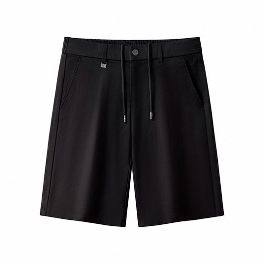Apex Drawstring Stretch Shorts BLACK