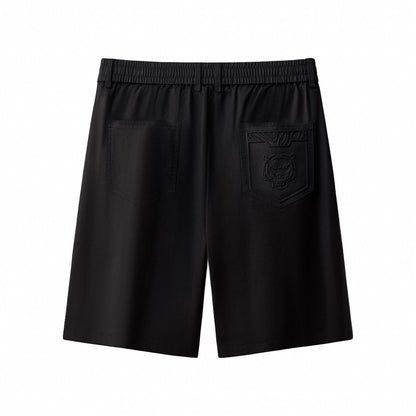 Apex Drawstring Stretch Shorts BLACK