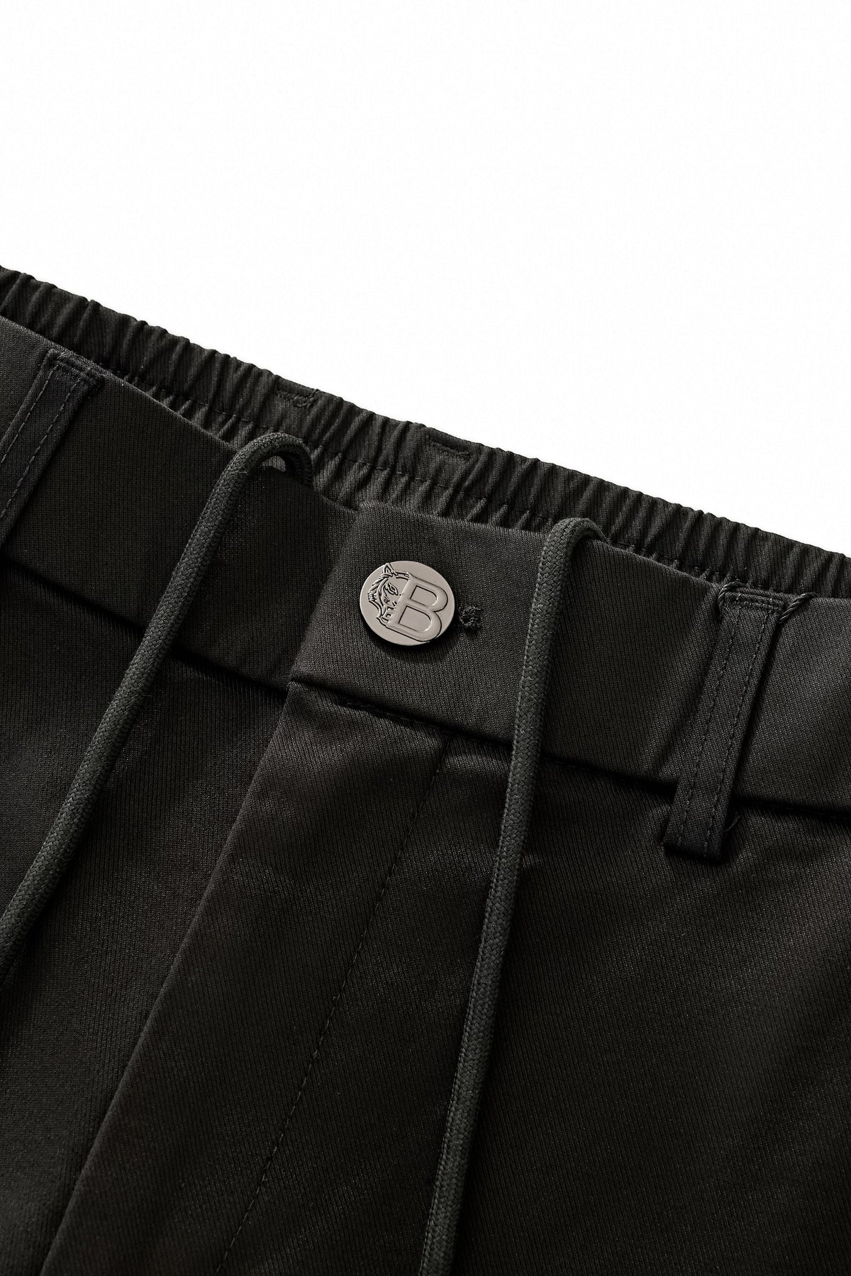 Apex Drawstring Stretch Shorts BLACK